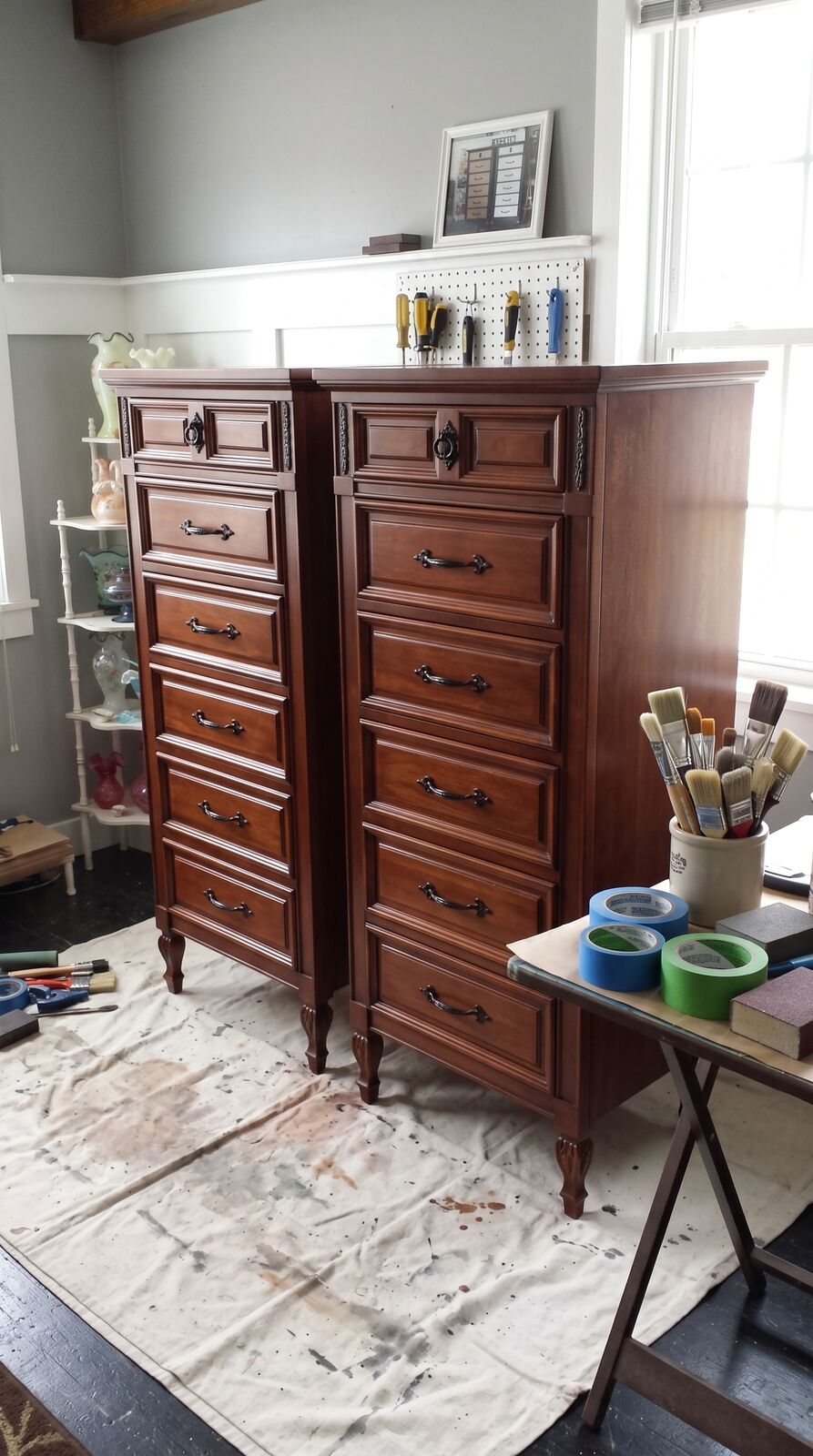 French Provincial Lingerie Chest - Before State