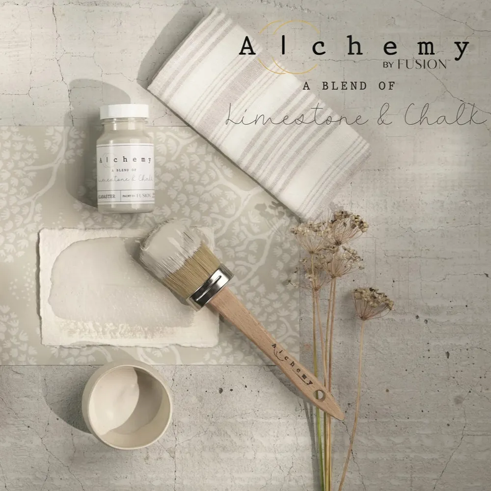 Alchemy Chalk Paint by Fusion Alabaster styled example 3