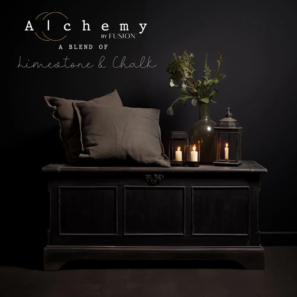 Alchemy Chalk Paint by Fusion Onyx styled example 1