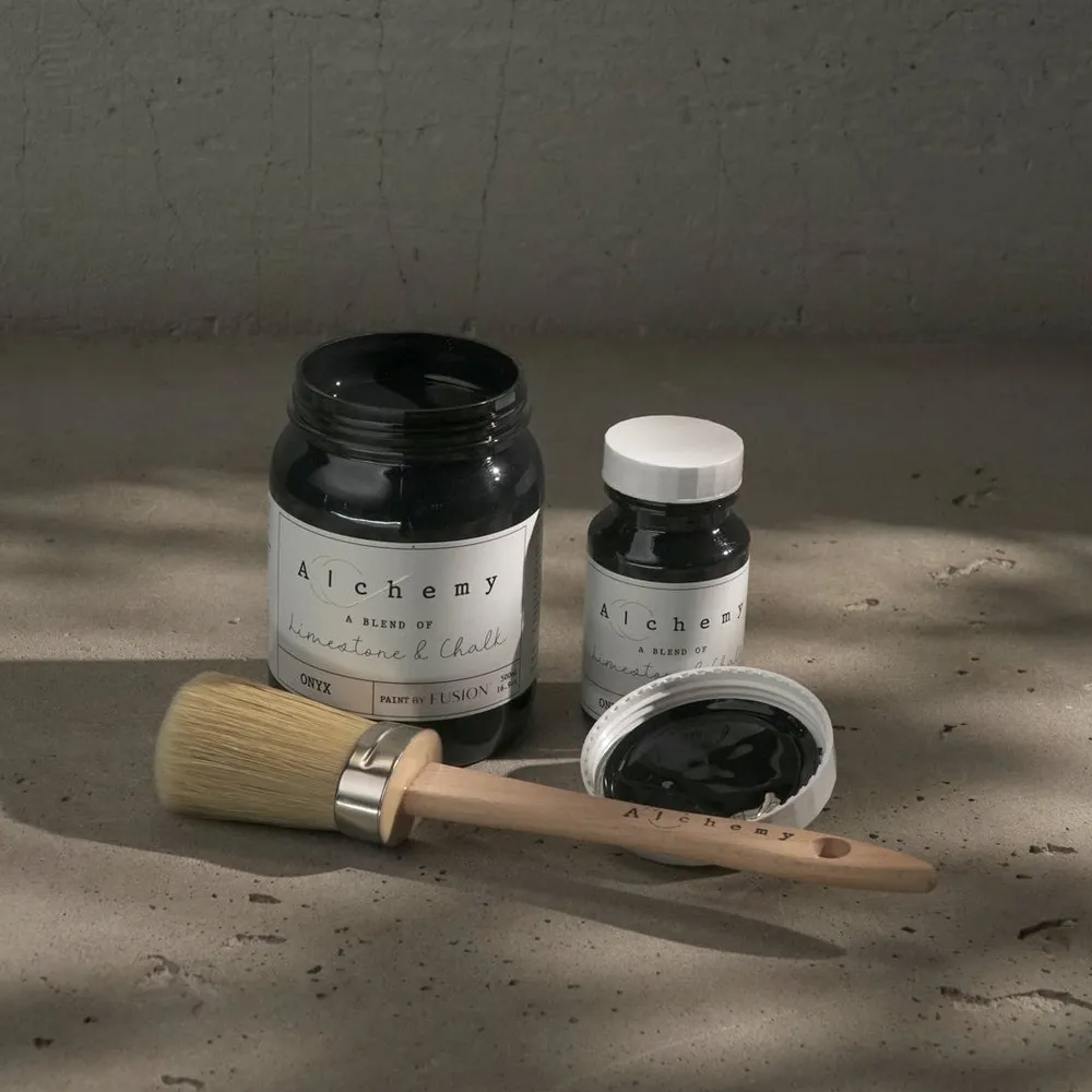 Alchemy Chalk Paint by Fusion Onyx styled example 2