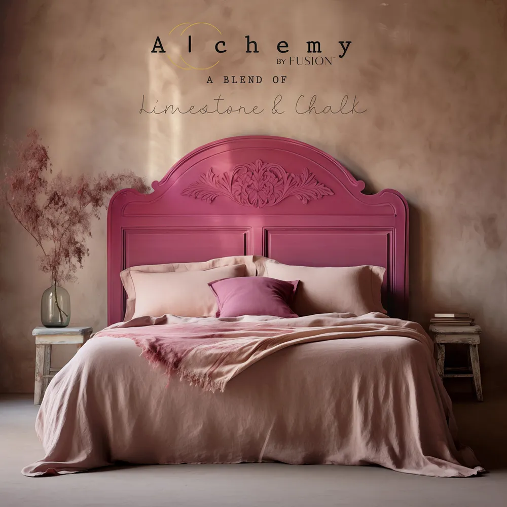 Alchemy Chalk Paint by Fusion Raspberry styled example 1