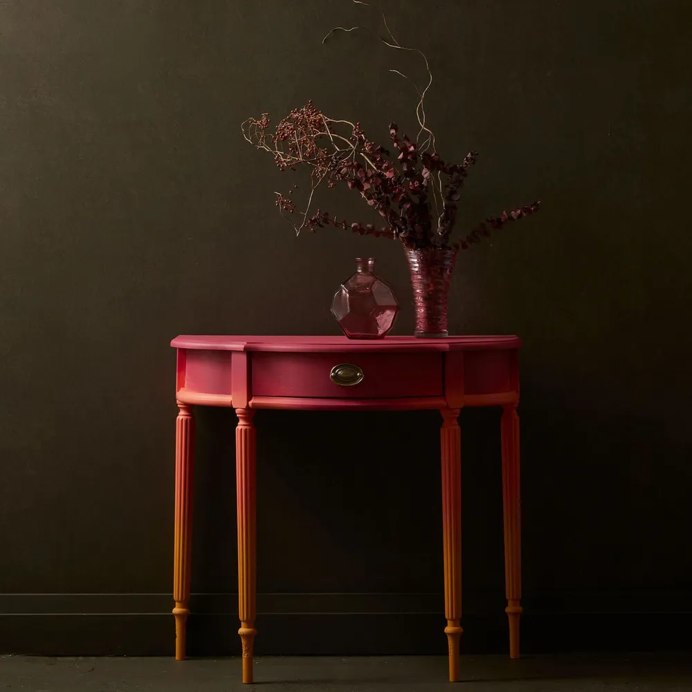 Alchemy Chalk Paint by Fusion Raspberry styled example 2