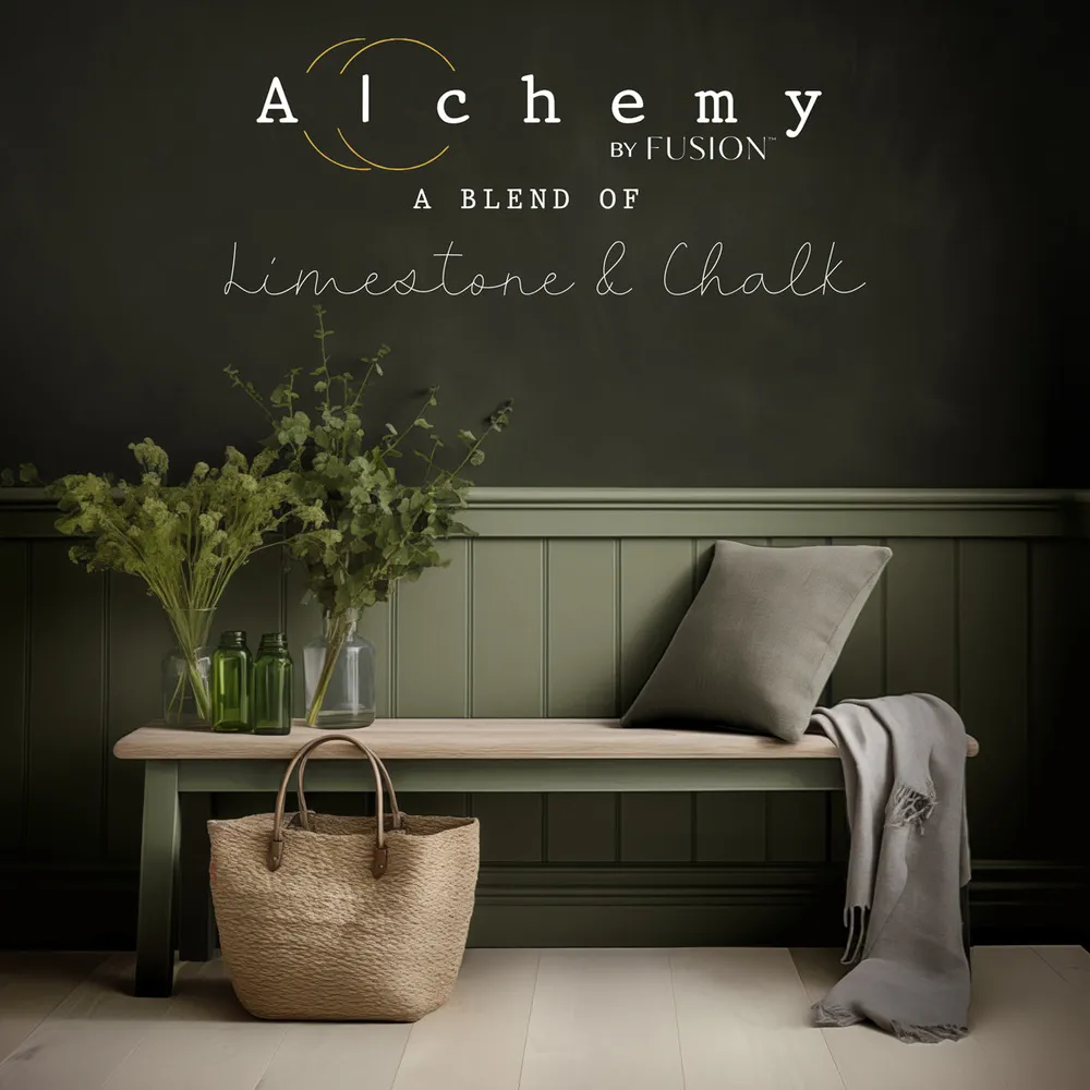 Alchemy Chalk Paint by Fusion Rosemary styled example 1