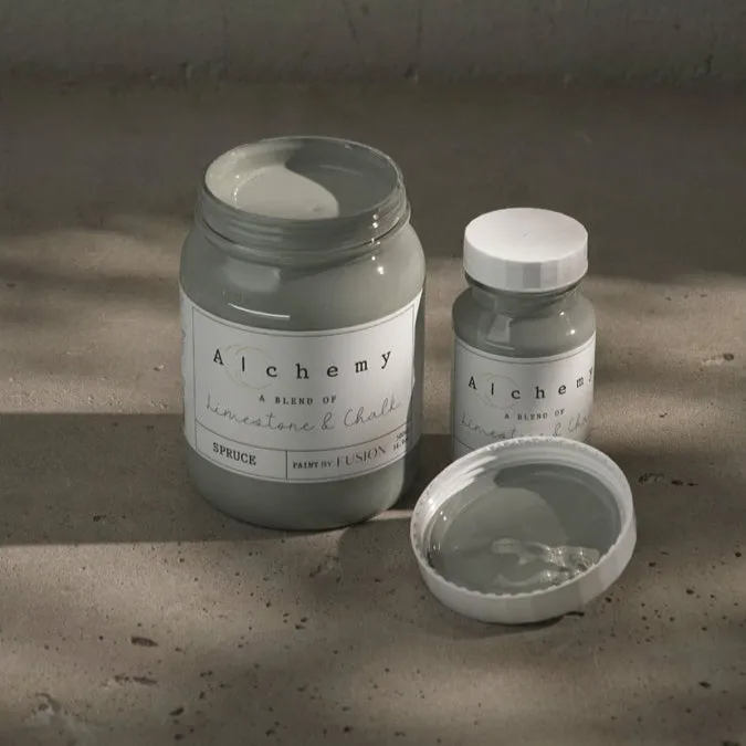 Alchemy Chalk Paint by Fusion Spruce styled example 2