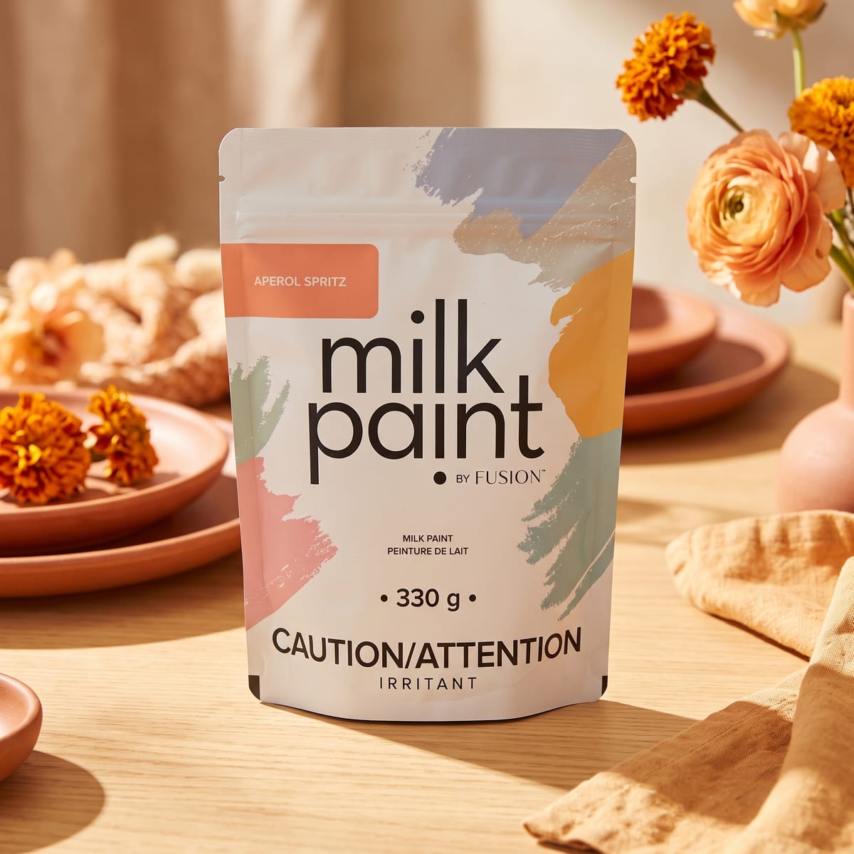 Fusion Milk Paint in Aperol Spritz