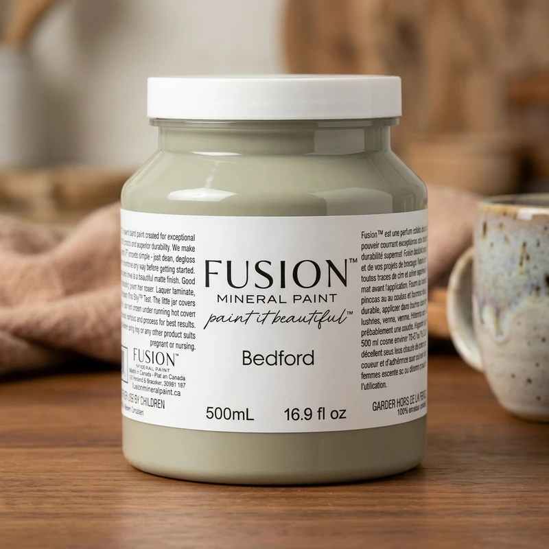 Fusion Mineral Paint jar in color Bedford