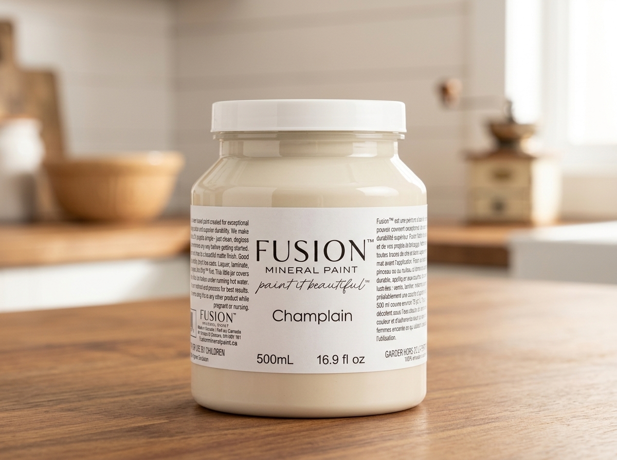 Fusion Mineral Paint jar in color Champlain