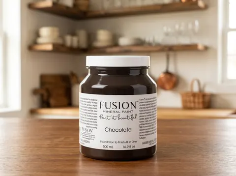 Fusion Mineral Paint jar in color Chocolate