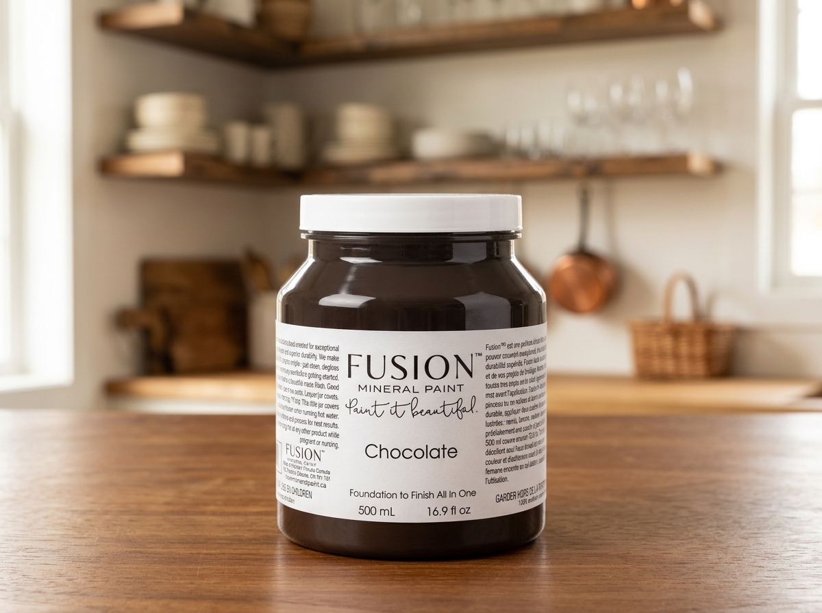 Fusion Mineral Paint jar in color Chocolate