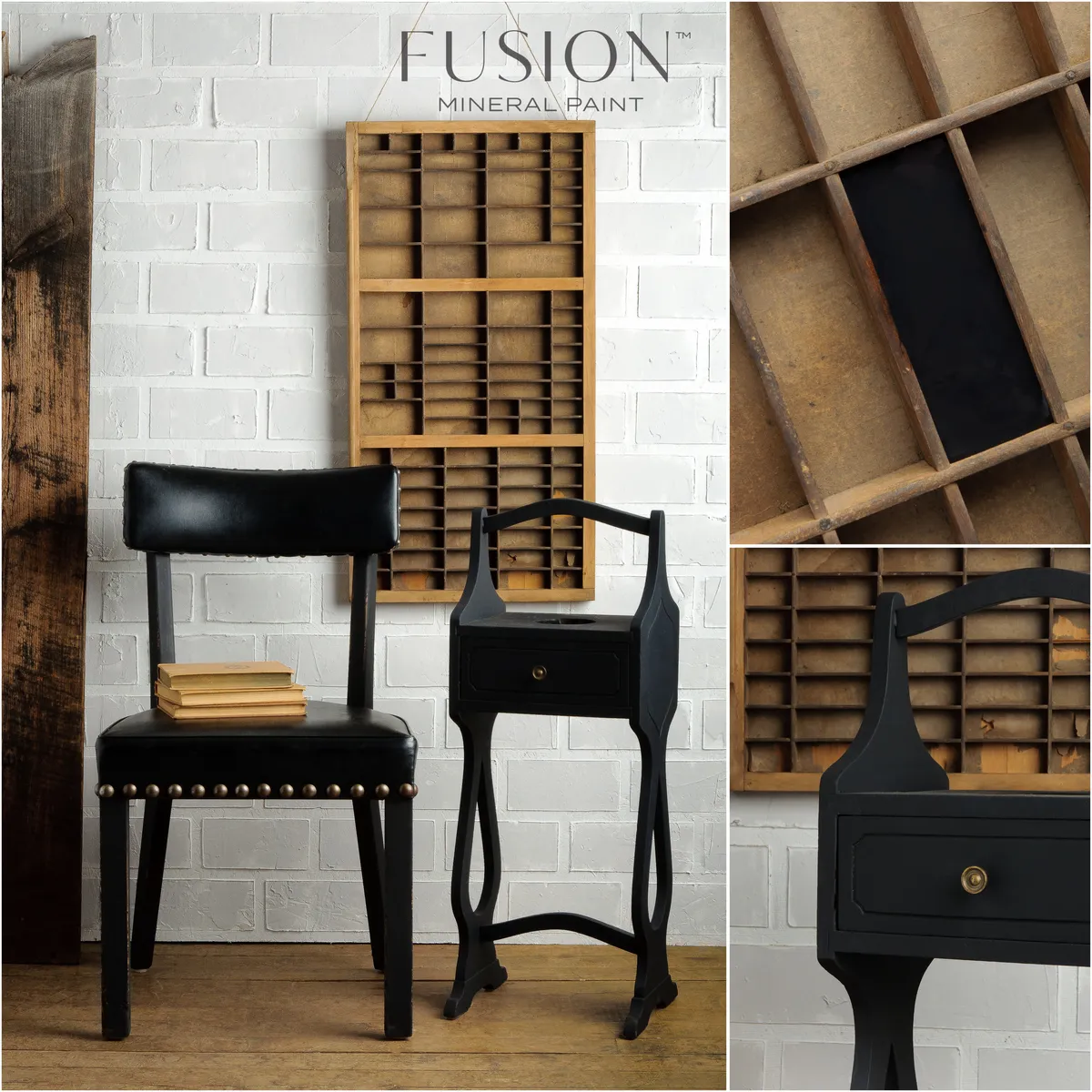 Fusion Mineral Paint Coal Black styled example 1
