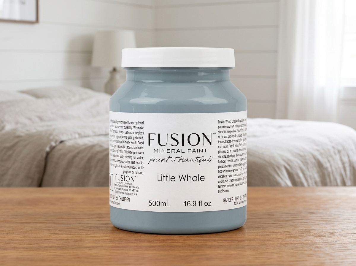 Fusion Mineral Paint jar in color Little Whale