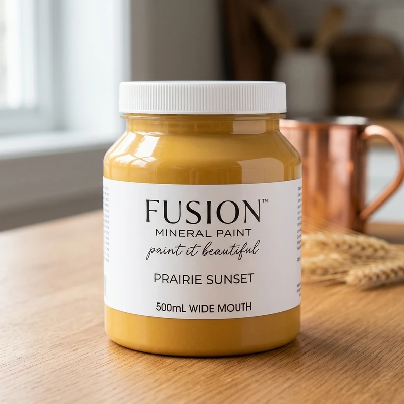 Fusion Mineral Paint jar in color Prairie Sunset