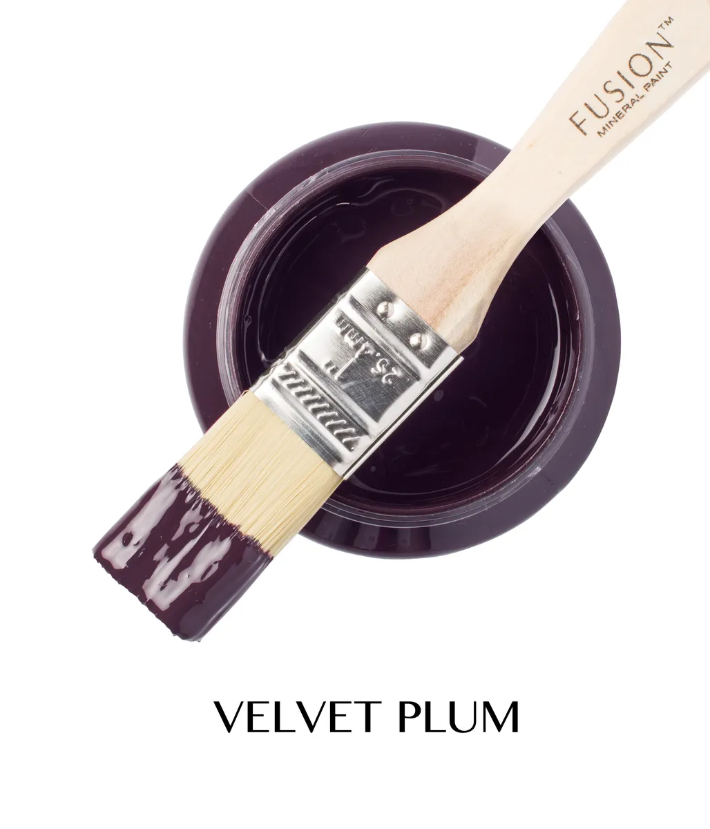Fusion Mineral Paint Velvet Plum styled example 2